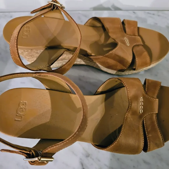 Ugg Women's Cloverdale Wedge Sandals Sz. 9.5 - Picture 8 of 8